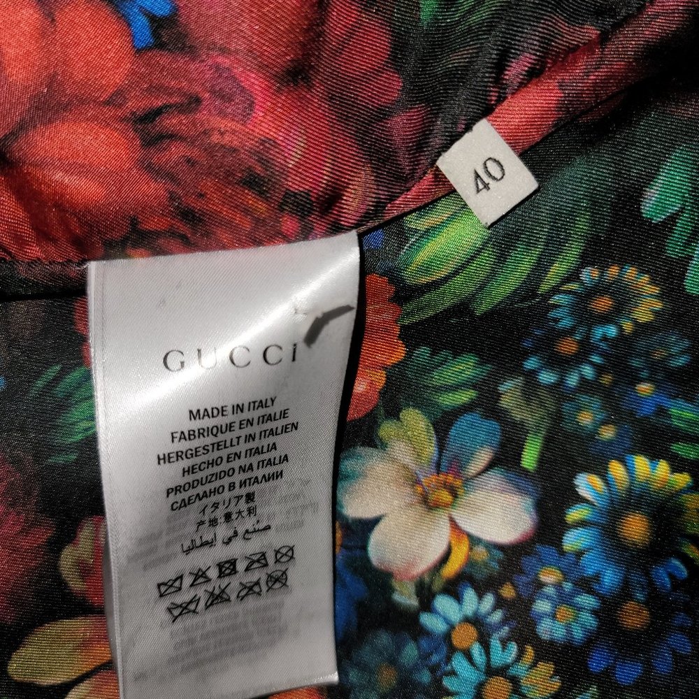 New Black GUCCI Fringe Beaded Leather Biker Jacket